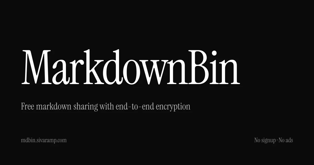 markdownbin preview